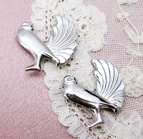 （画像用） Sterling銀製　Coro　 ブローチ　2個セット