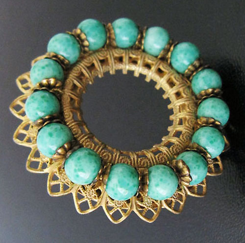 （画像用） Miriam Haskell ミリアムハスケル ブローチ