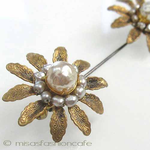 （画像用） Miriam Haskell ミリアムハスケル ブローチ