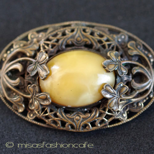 （画像用） アンティーク ブローチ アールヌーヴォー