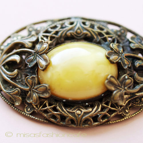 （画像用） アンティーク ブローチ アールヌーヴォー