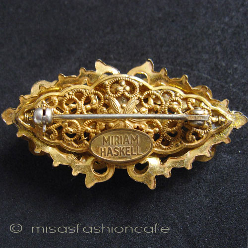 （画像用） Miriam Haskell ミリアムハスケル ブローチ