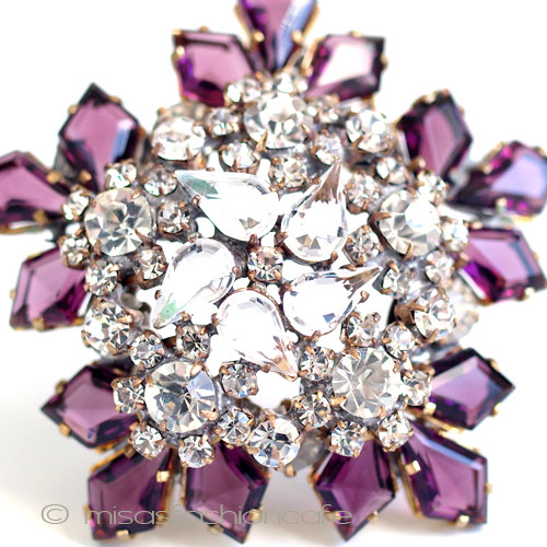 （画像用） チェコ製ガラス ブローチ