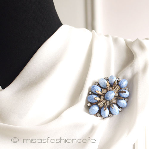 （画像用） アンティーク　ブローチ アートデコ・フローラル