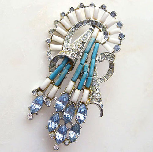 （画像用） アートデコ ブローチ