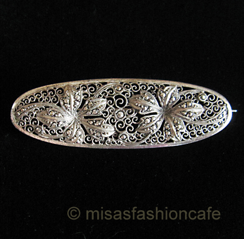 （画像用） SterｌingSilver 銀製 マーカサイト ブローチ