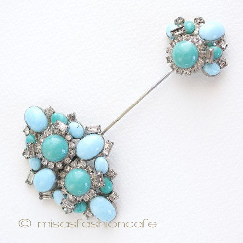 （画像用） ＤｅＮｉｃｏｌａ　ブローチ アートガラス　レア