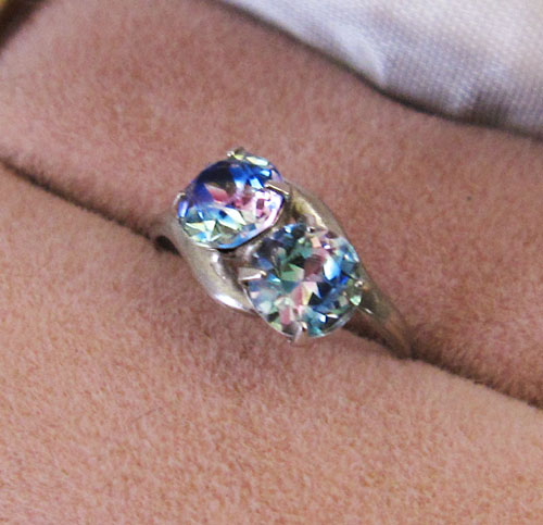 （画像用） Sterling銀製　 アイリス石リング