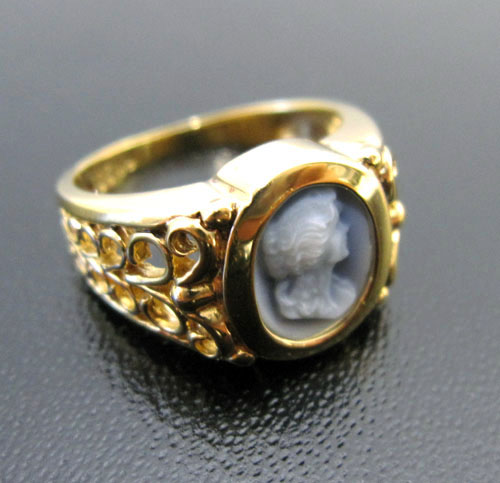 （画像用） カメオ透かし彫り リング