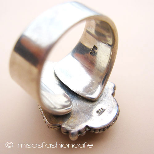 （画像用） スターリングシルバー925 ターコイズ天然石リング