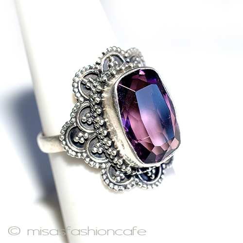 （画像用） 天然石　アメジスト　　 スターリングシルバー