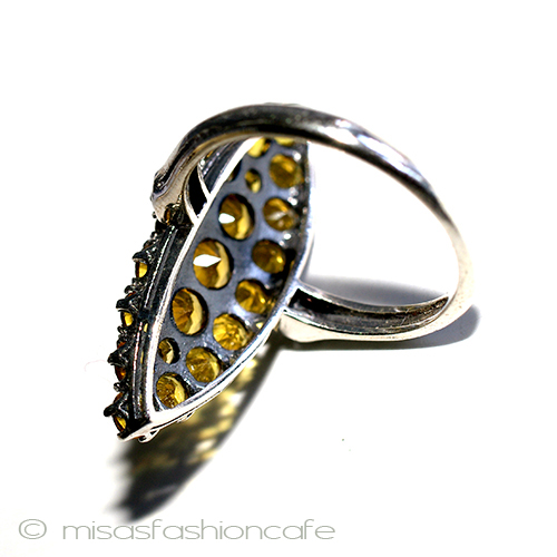 （画像用） 真珠シトリン　リング　 スターリングシルバー