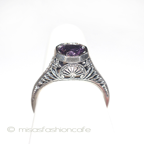 （画像用） 天然石　アメジスト　１ｃｔ　 スターリングシルバー刻印