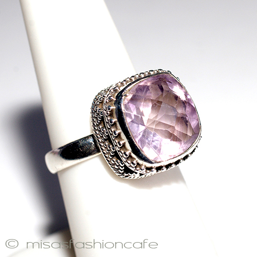 （画像用） 天然石　アメジスト スターリングシルバー