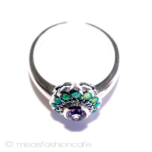 （画像用） オパールアメジスト　リング スターリングシルバー刻印