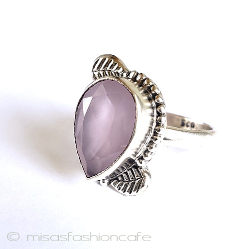 （画像用） 天然ローズクオーツ スターリングシルバー925