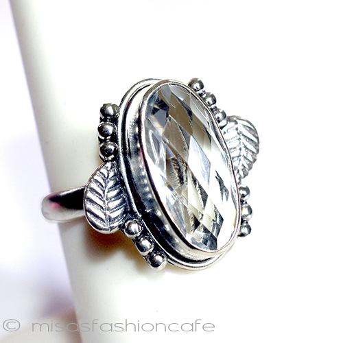 （画像用） 天然ホワイトトパーズ スターリングシルバー925