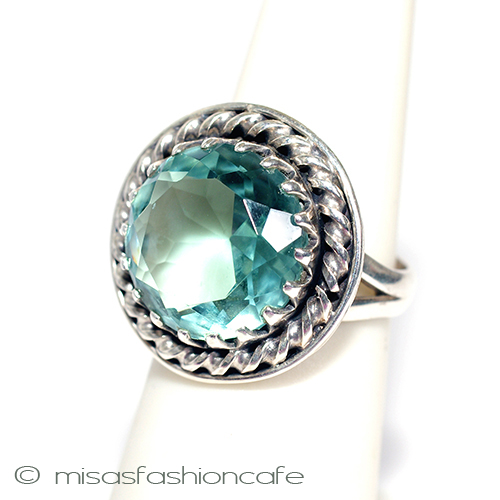 （画像用） アクアマリン　リング　 スターリングシルバー