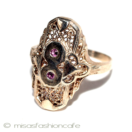 （画像用） 天然石　アメジスト 14Kローズゴールド　925