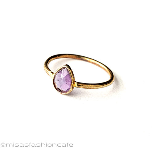 （画像用） アンティークジュエリー 天然石アメジスト　指輪