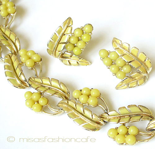 （画像用） Coro コロ 刻印 　イエローフローラル セット