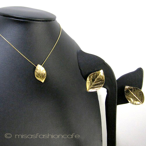 （画像用） クラウントリファリ Trifari ゴールドリーフセット