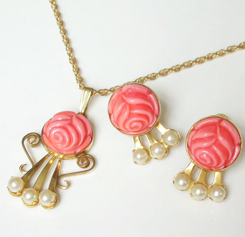 （画像用） 豪華12KgfAmco刻印 ネックレス・イヤリングセット