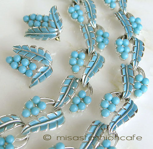 （画像用） Coro コロ 刻印 ブルーの花　3点セット