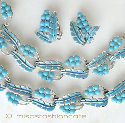 （画像用） Coro コロ 刻印 ブルーの花　3点セット