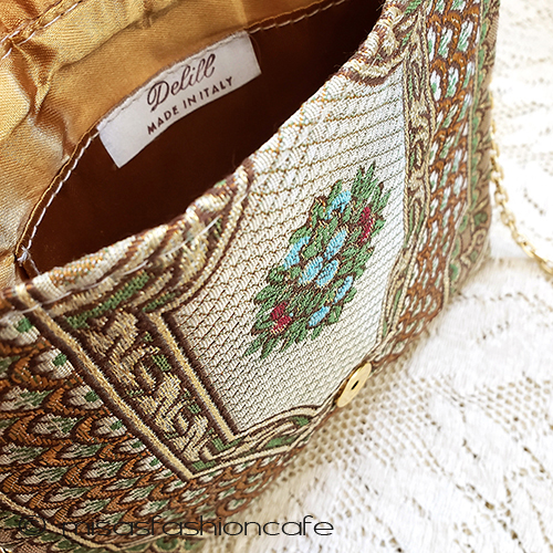 （画像用） アンティーク　バッグ　 伊製パンジー・スミレの花