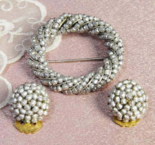 （画像用） MiriamHaskellハスケル　 ブローチ・イヤリングセット