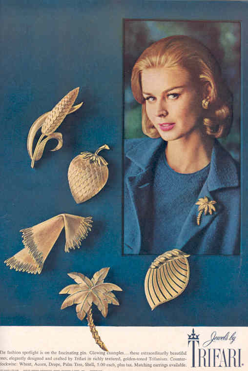 （画像用） Trifari　 トリファリ ココナッツ・ヤシの木