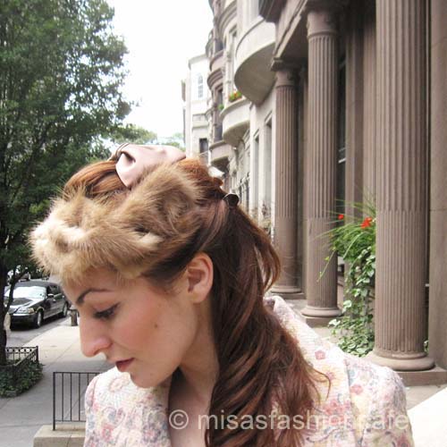 （画像用） ヴィンテージ　ハット ラビットファー