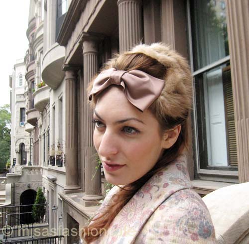 （画像用） ヴィンテージ　ハット ラビットファー