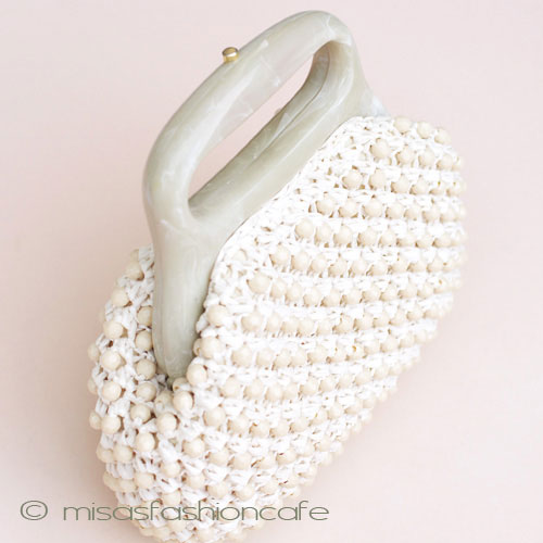 （画像用） ビンテージバッグ イタリア製　かご