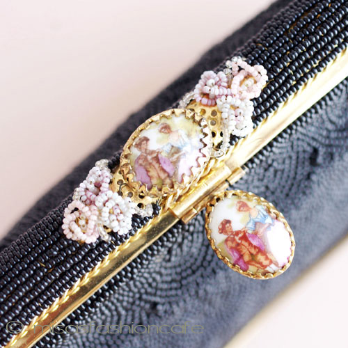 （画像用） ヴィンテージバッグ　 フランス製　総ビーズ