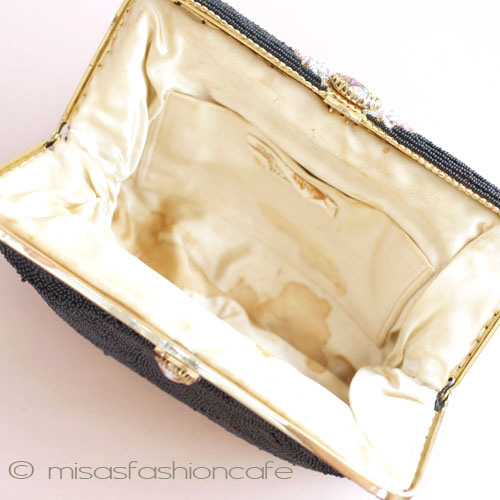 （画像用） ヴィンテージバッグ　 フランス製　総ビーズ