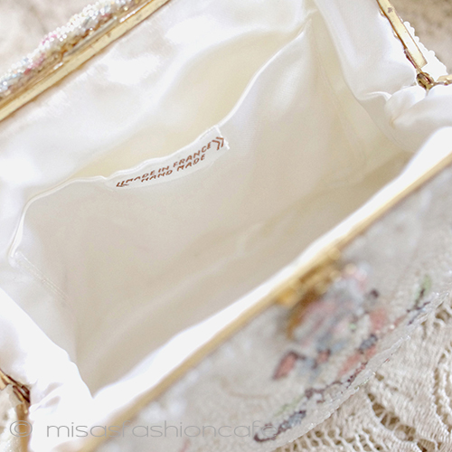 （画像用） アンティークバッグ フランス製　ビーズ刺繍