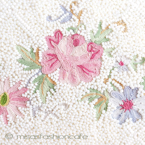 （画像用） ヴィンテージバッグ　 仏製ビーズ総刺繍