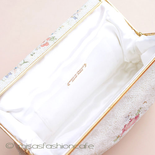 （画像用） ヴィンテージバッグ　 仏製ビーズ総刺繍