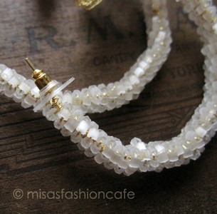 （画像用） Lavish ピアス　 18Kgp　フラワー・ フープ