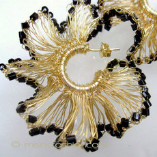 （画像用） Lavish ピアス 18Kgp フープ Black