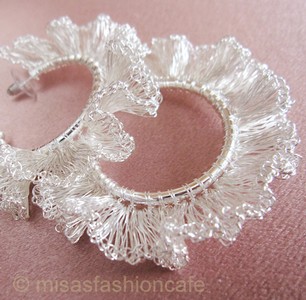 （画像用） Lavish ピアス　 銀製 スターリング・フープ