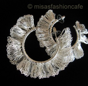 （画像用） Lavish ピアス　 銀製 スターリング・フープ