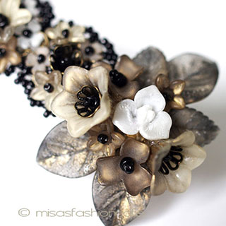 （画像用） ヘアーバレッタ フランス製　花　再販