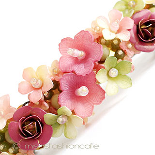 （画像用） フラワー　バレッタ フランス製　再販！