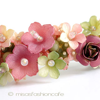 （画像用） フラワー　バレッタ フランス製　再販！