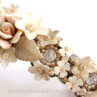 （画像用） ヘアバレッタ 再販！ お花　フランス製