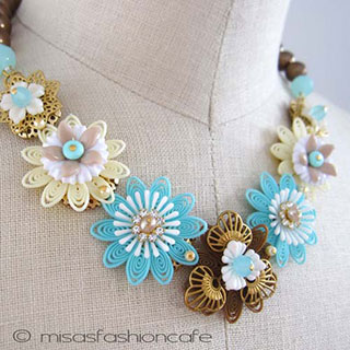 （画像用） NY お花ネックレス 　パステル・フラワー