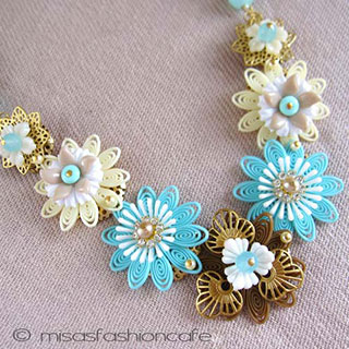 （画像用） NY お花ネックレス 　パステル・フラワー